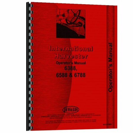 AFTERMARKET Fits International Harvester 6588 Tractor Operator Manual RAP73383